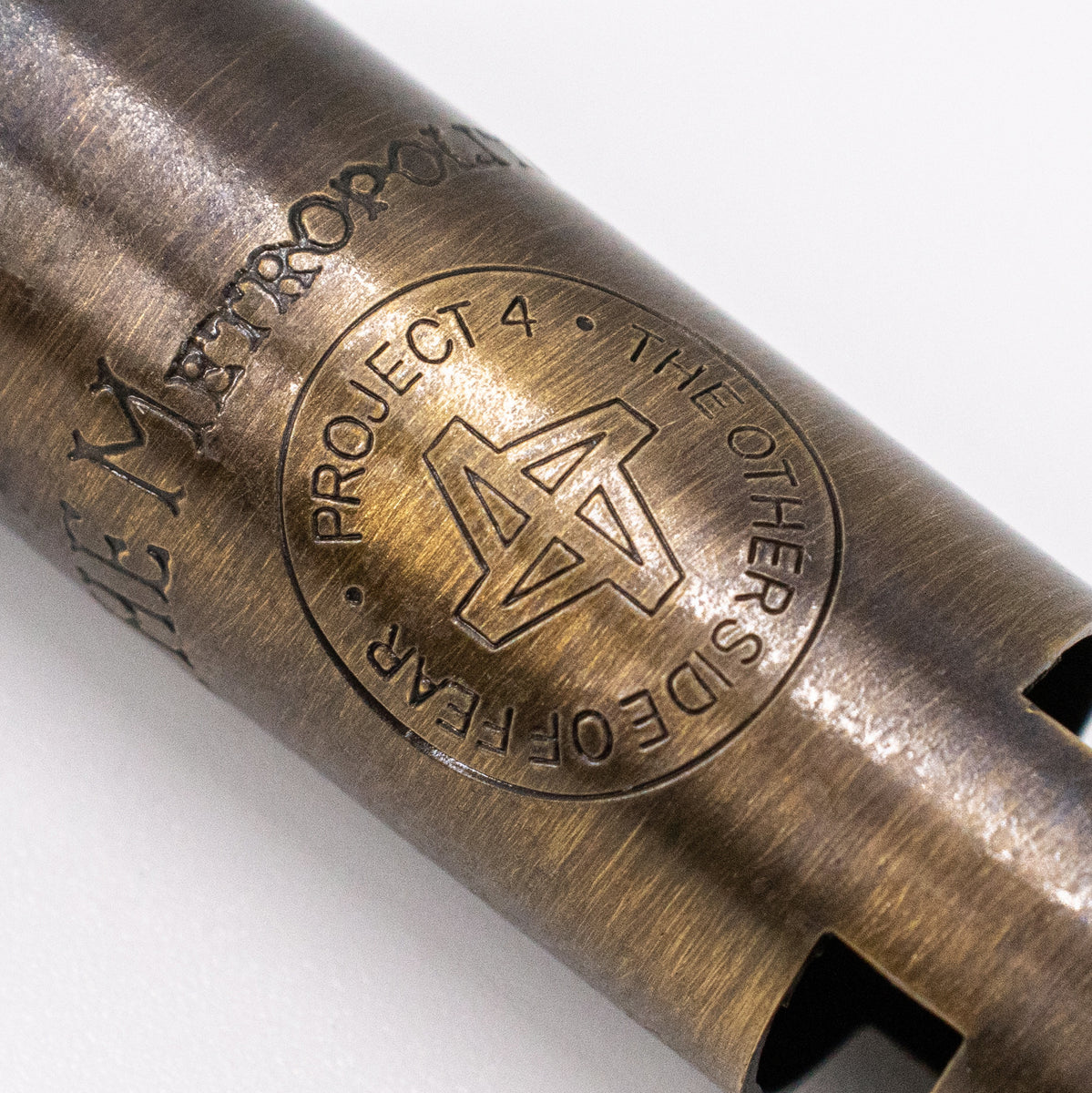 PROJECT 4 x ACME Metropolitan 15 Antique Brass Whistle