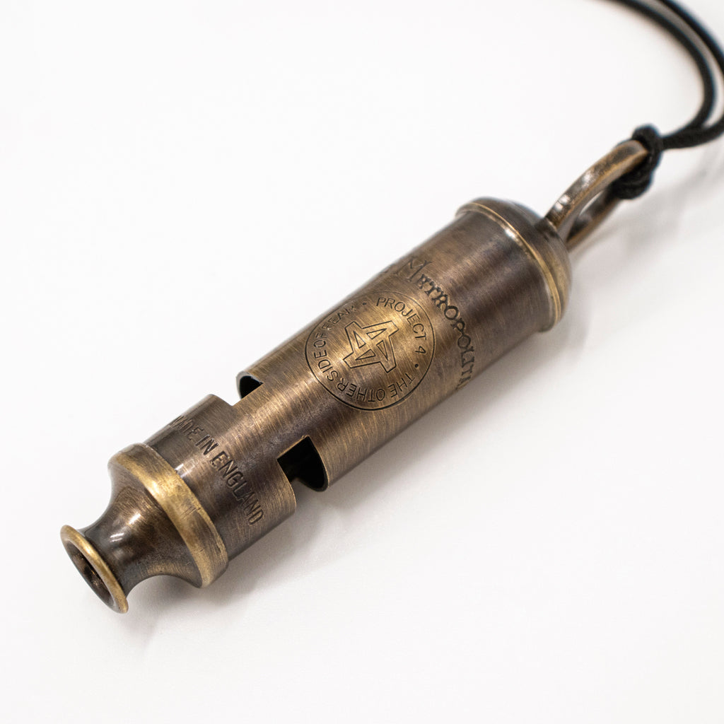 PROJECT 4 x ACME Metropolitan 15 Antique Brass Whistle