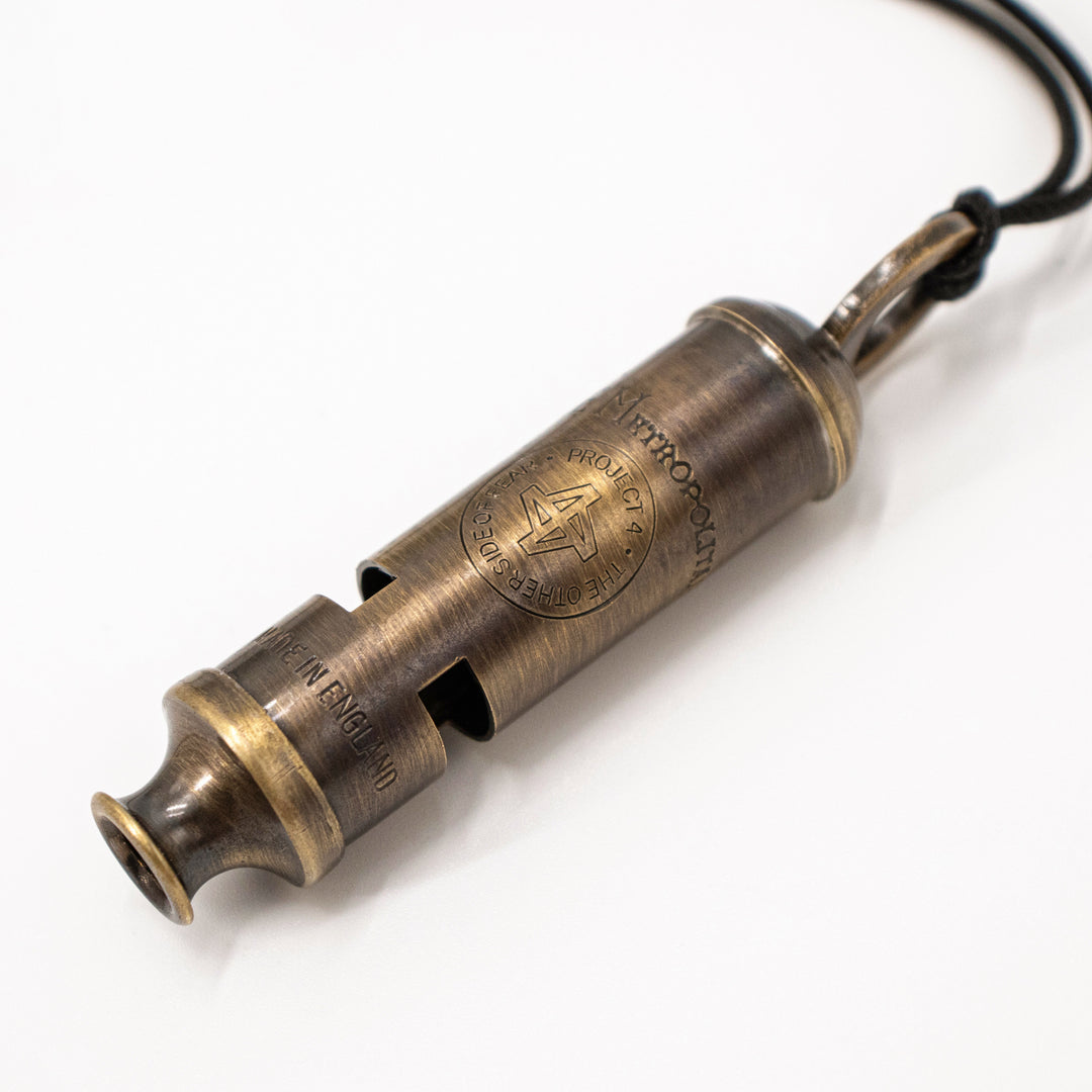 PROJECT 4 x ACME Metropolitan 15 Antique Brass Whistle